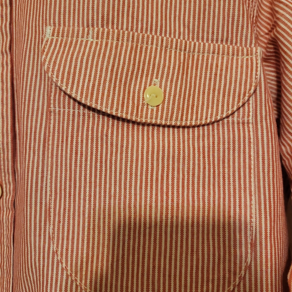 Taylor Stitch Railroad Stripe Shirt NWOT 42